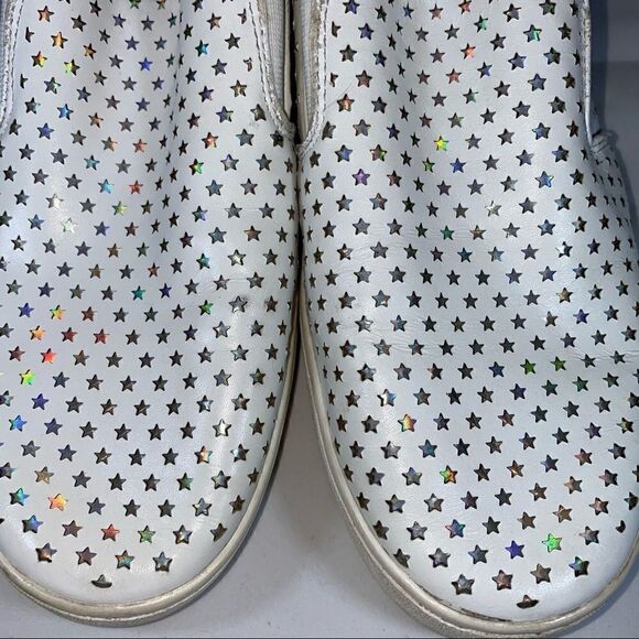 Michael Kors White Leather Stars Sneakers Sz 8 (38.5) - Picture 5 of 11